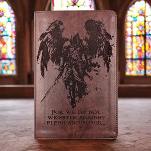 Personalized ESV Bible Large Print: Engraved Michael the Archangel