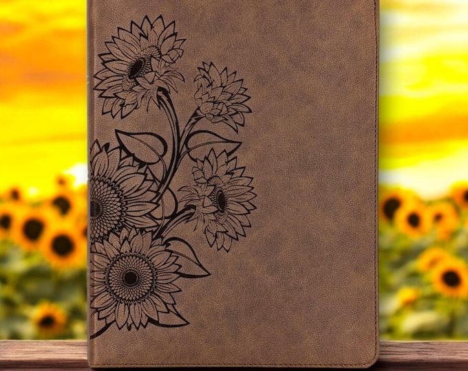 Personalized Sunflower Engraved Bible | CSB Bible with Wide Margins for Journaling | Custom Name Gift for Women & Baptism