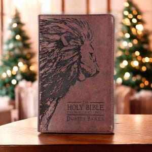 Personalized ESV Bible Large Print: Engraved Lion