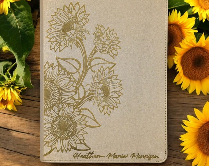 Personalized Sunflower Bible | Personalized CSB She Reads Truth Bible | Laser Engraved Bible | Gift Bible for Women | Custom Study Bible