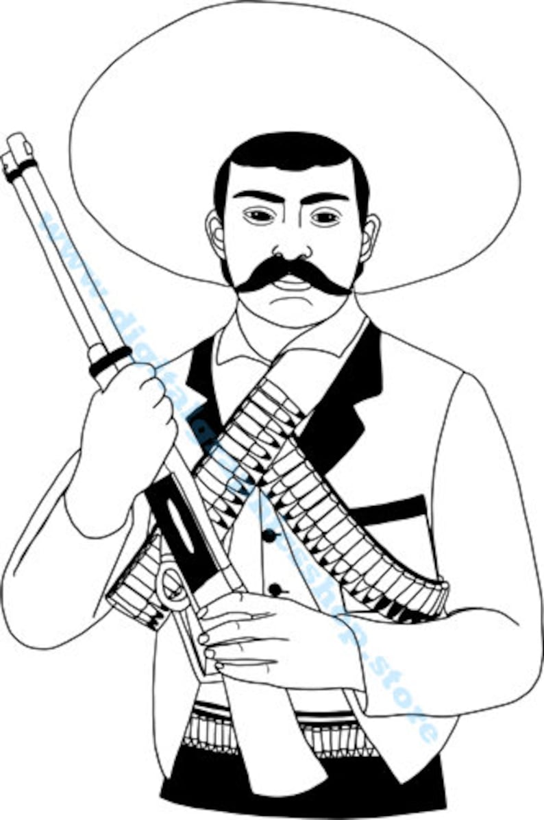 Emiliano Zapata vaquero mexicano png svg clipart revolucionario svg ...