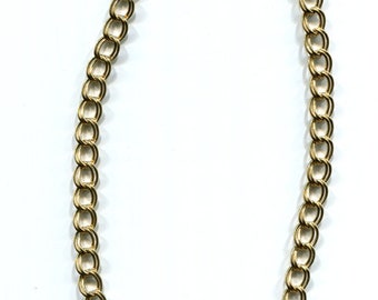 gold chain necklace gold chains unisex jewelry 10mm double link curb chains, mens chain necklace, womens necklace chain