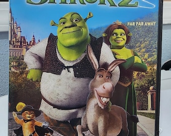 Vintage Shrek 2 DVD movie widescreen childrens animation fairy tales family vintage movie 2001