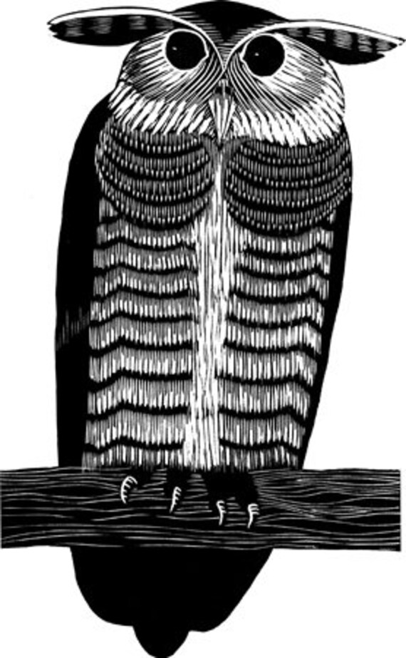 Deco Owl bird clipart png jpg animals wildlife printable art digital download die cuts vintage graphics images