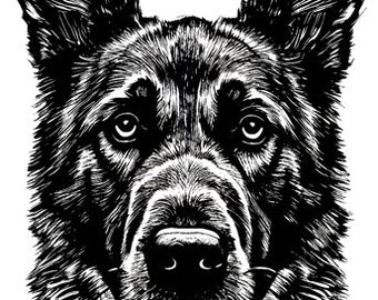 German shepherd dog png printable art, jpg, pets animals clipart, digital instant download, police Dog Breed K-9 Pet