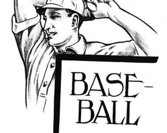 baseball player man sports printable art clipart png jpg instant download digital VINTAGE retro image graphics transfer images