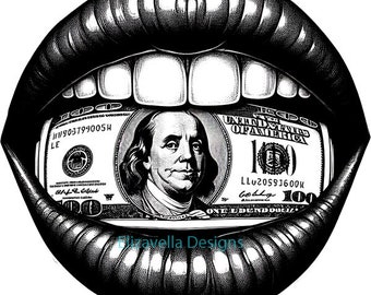 womans lips png Womans mouth png hundred dollar bill png clipart jpg printable makeup illustration wall art digital instant download