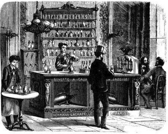 vintage 1800s french bar tavern victorian printable art print clipart png jpg download digital image graphics digital stamp black and white