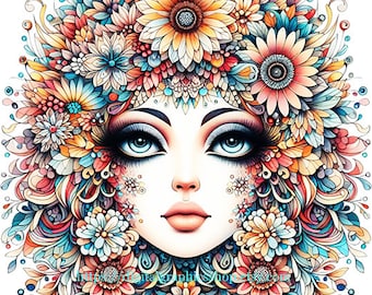 Makeup fashion pinup art