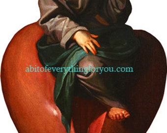 Jesus christ child, Sacred heart,  printable vintage art, religious Christian, instant download, digital print