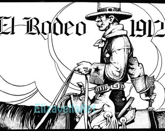 vintage 1912 rodeo cowboy riding horse, printable wall art, cowboy clipart png overlay, instant download, digital prints, country western