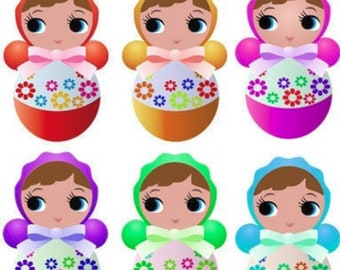 girl doll toy baby rattles png paper muñecas png clipart digital collage instant download die cuts scrapbook journals cards craft printables