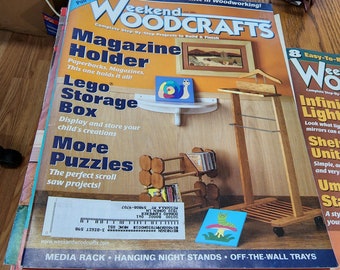vintage Weekend Woodcrafts magazine 2002 carpentry wood working crafts tutorials step by step projects how to books
