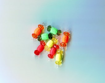 plastic crystal drops charms barrel bead pendants acrylic beads 8 piece jewelry beading stitch markers supplies lot