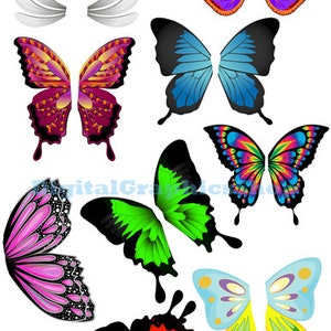 Schmetterling Fee Flügel png Overlay, druckbare Kunst, Feen Flügel Clipart, sofortiger download, Digitaldruck, Ausschnitte, Fantasy Märchen