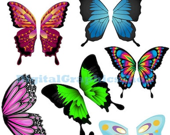 butterfly fairy wings png overlay, printable art , fairies wings clipart, instant download, digital print, cut outs, fantasy fairytale