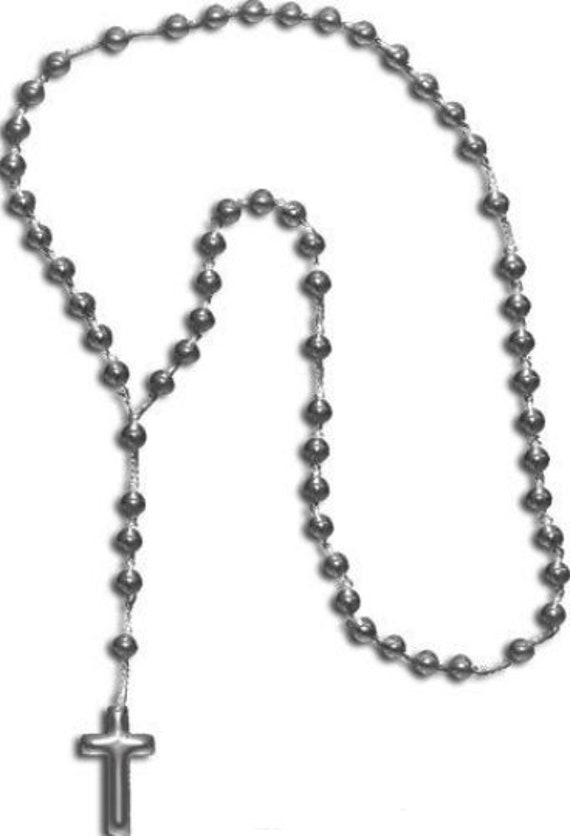 clipart png cross rosary necklace printable art download digital image graphics digital stamp black blue silver 3 colors