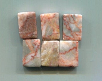 red marble beads stone gemstone charm pendants 10mm x 17mm 6 pc jewelry supplies