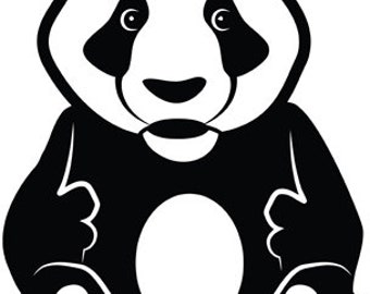 Cute Panda Bear Cartoon png jpg svg clipart printable art digital download animals digital clip art stamp downloadable graphics images