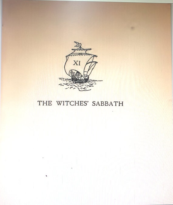 ヴィンテージ アンティーク 1917 魔女の安息日の詩集 印刷可能な PDF