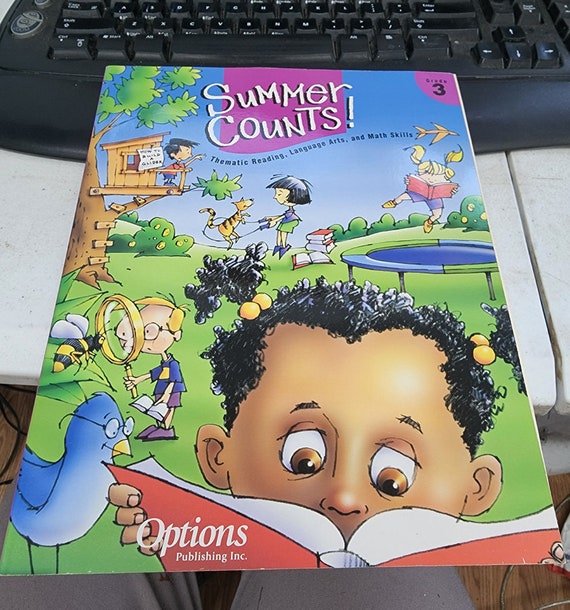 Summer Counts Grade 3 work sheet book reading math language arts homeschool educational books