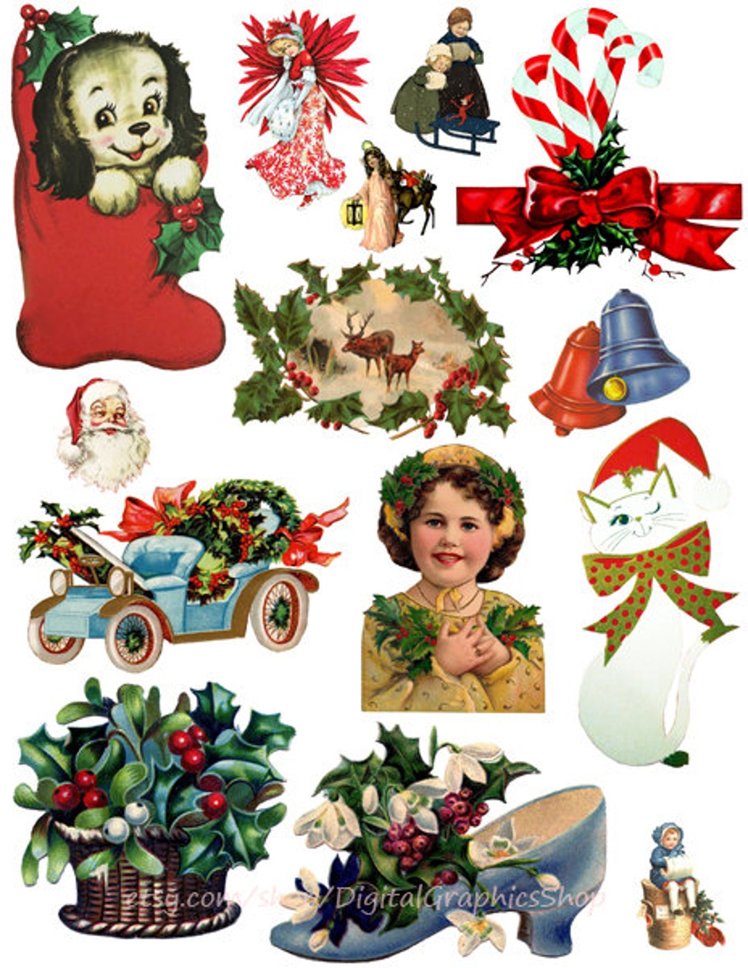Christmas Die Cuts Clipart Printable Digital Collage Sheet Etsy christmas-die-cuts-clipart-printable-digital-collage-sheet-etsy