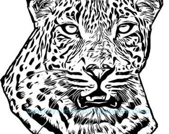 white snow leopard head, png clipart, printable art, digital print, instant download, animals, jungle safari, t shirt design graphics