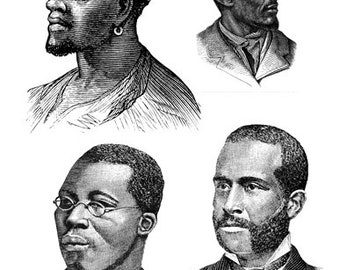 black men face png jpg clipart vintage portraits printable wall art african men instant download black history digital image graphics