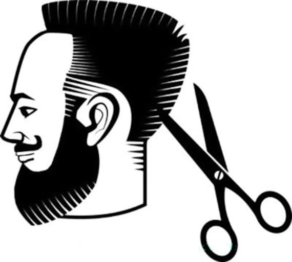Man Haircut Barber Hair Salon Logo Icon Clipart Jpg Png - Etsy