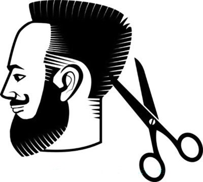 An Africanamerican Brazilian Barber Is Cutting With Scissors And Combing  The Hair Of The Head To A Caucasian Man With A Beard Hipster Style Vintage  Stock Photo - Download Image Now - iStock