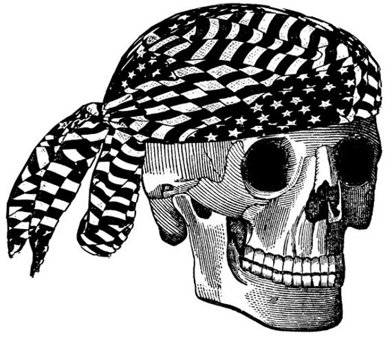 skeleton man biker skull doo rag printable art print png clipart transparent digital download image graphics downloadable day of the dead
