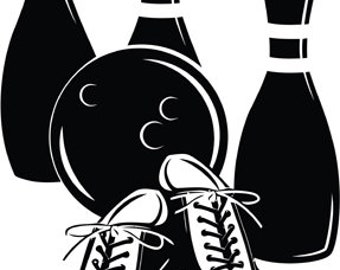 bowling svg png files bowling ball shoes pins clipart logo digital download sports Bowler Tournament Competition Design