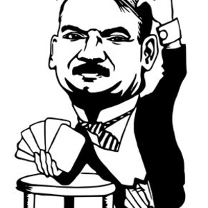 cartoon man poker player casino gambling funny quotes printable art clipart png svg