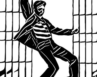 jailhouse rock, music, abstract art ,printables, clipart, png jpg, svg vector, instant download, digital prints