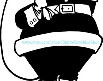 santa claus on roof christmas printable art jpg png clipart instant download digital image downloadable graphics