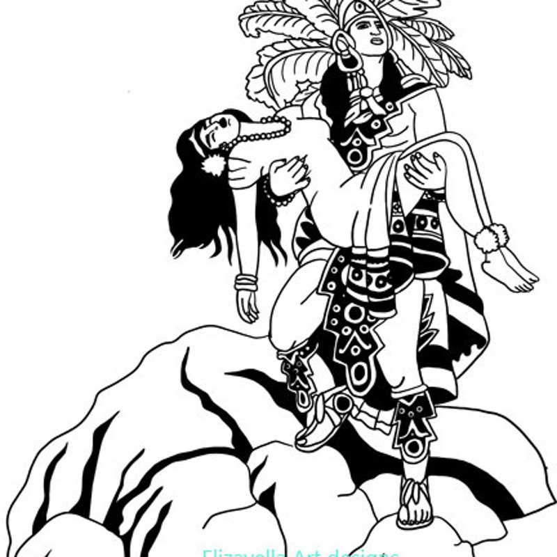 Aztec Warrior Svg - Etsy