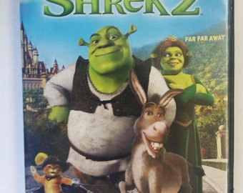Shrek 2 DVD movie widescreen childrens animation fairy tales family vintage movie 2001