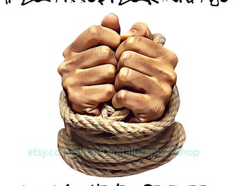 womans hands bound by rope png overlay, hands clipart, bondage quotes printable art, jpg instant download, digital painting, wisdom words