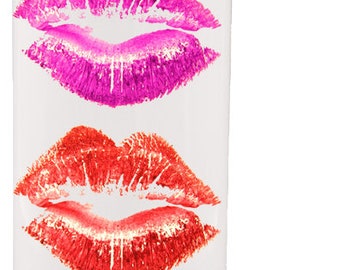 Lipstick kisses pattern png 20 oz Skinny Tumbler Sublimation Design, Instant Digital Download PNG, Tumbler Wrap PNG