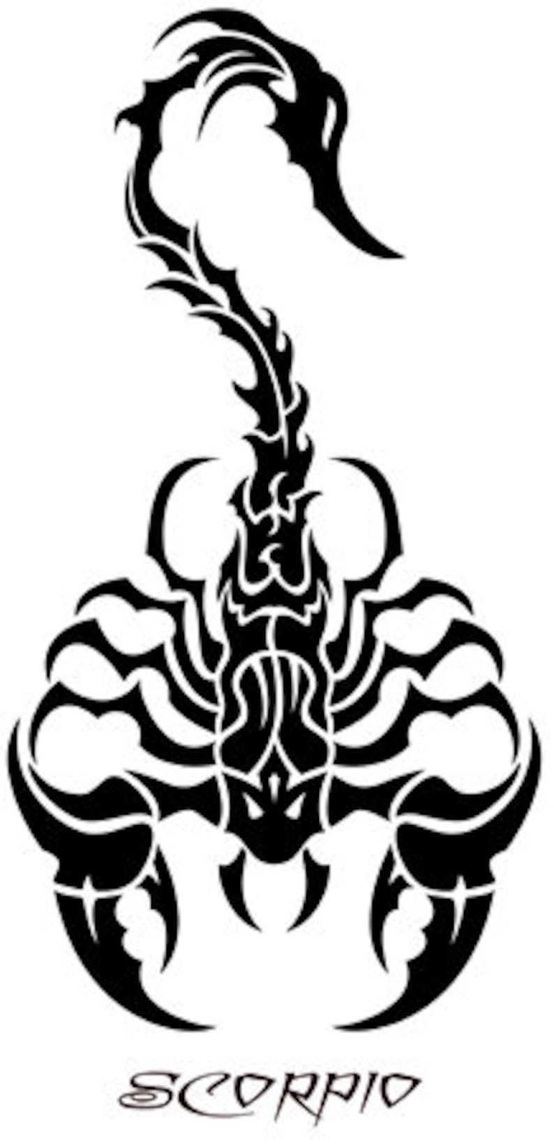 Scorpion scorpio zodiac sign logo clipart png jpg icon Etsy