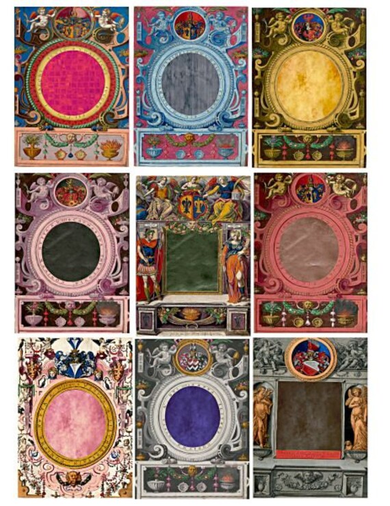 Antique Ornamental Picture Frames Collage Sheet 2 5 X Etsy Antique Ornamental Picture Frames Collage Sheet 2 5 X Etsy