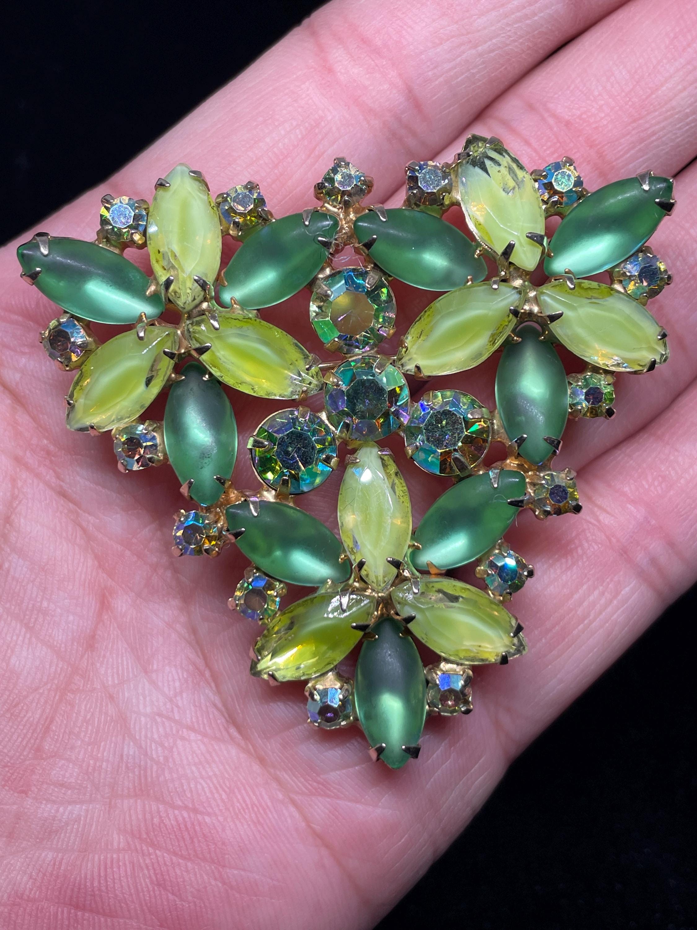 1950's Glass Brooch（1950年代 ガラスブローチ）- JeJe PIANO