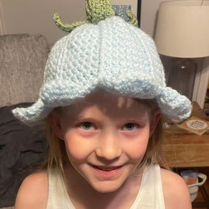 cute kids sized tulip crochet bucket hat