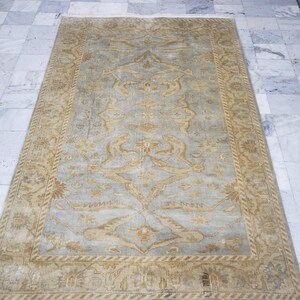 Silver Luxurious Hand Knotted Large Area Rug | New Zealand Wool Rug | Turkish Oushak Hand Made —8x10, 9x12, 12x15 | Turkish Contemporary rug