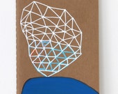 Travel journal / Whale / Graduation gift/ Moleskin Pocket Journal / Painted mini journal/ Blue whale / Art Gift / Travel Journal