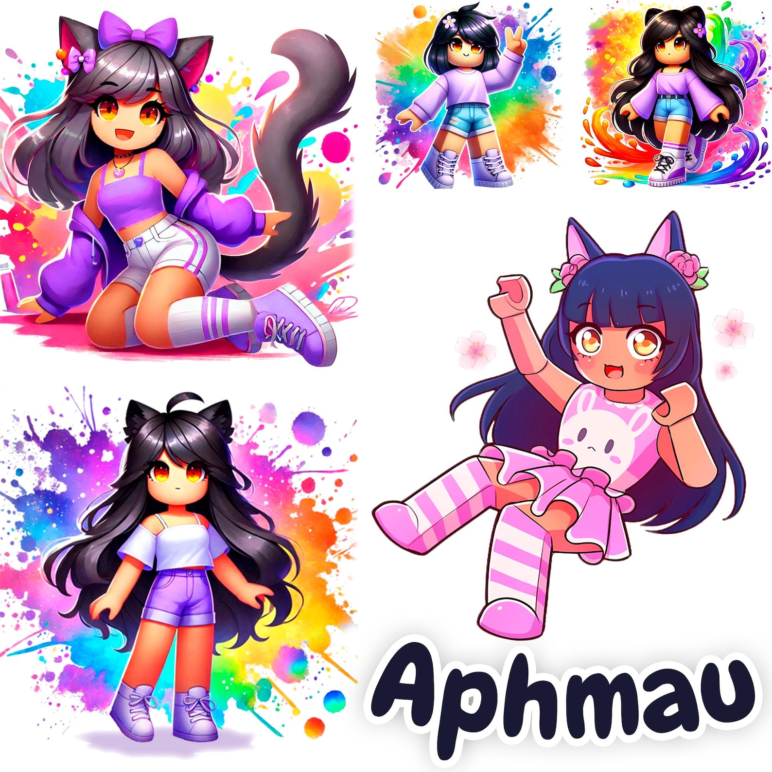 Aphmau Shuki Roblox Cute PNG Images Aaron Ein Kawaii Chan Zane Il Pqx8 