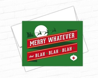 Printable Holiday Cards Geeky Christmas Cards Nerd Christmas | Etsy