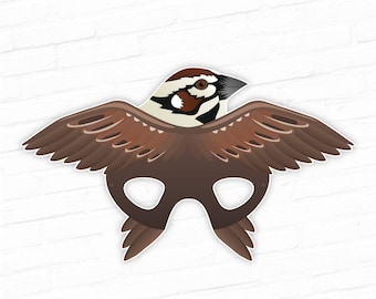 Printable bird mask | Etsy