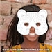 Leopard Coloring Mask Printable Halloween Big Cat Coloring Book Page Birthday Party Activity ...