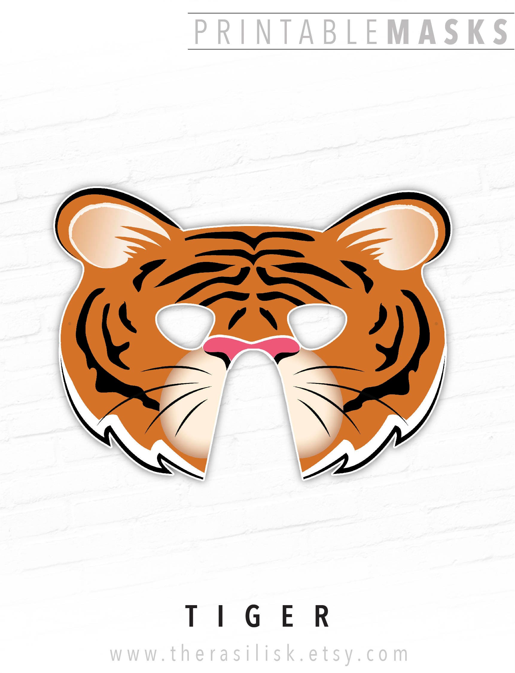 It's just a photo of Smart Tiger Mask Printable This is a graphic of Smart Tiger Mask Printable